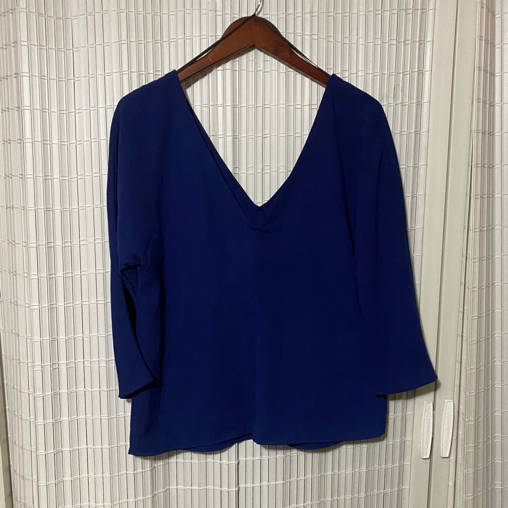 Zara Basic Vneck Blouse - image 3